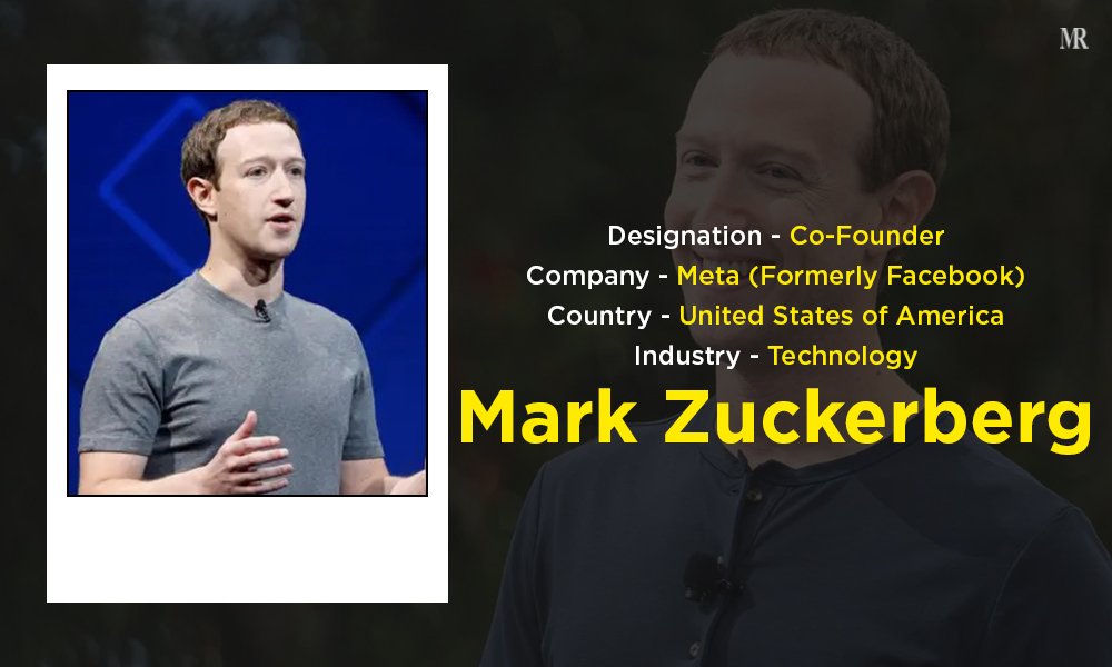  Mark Zuckerberg
