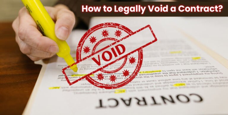 Legally Void a Contract