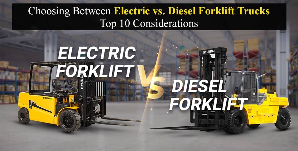 Electric vs Diesel Forklift Trucks