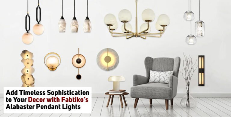 Fabtiko’s Alabaster Pendant Lights