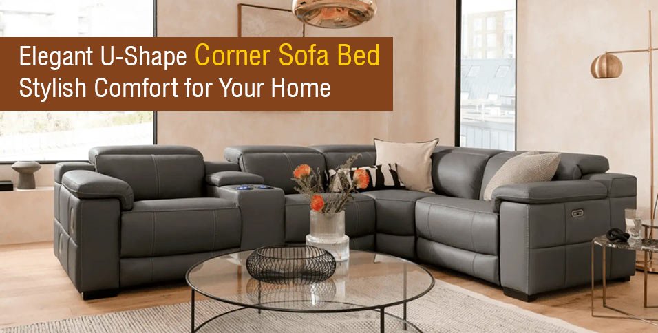 U-Shape Corner Sofa Bed