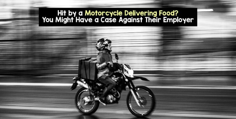 Motorcycle Delivering Food