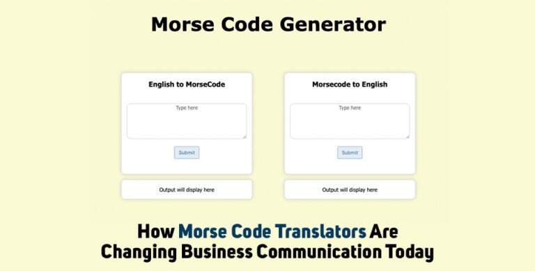 Morse Code Translators