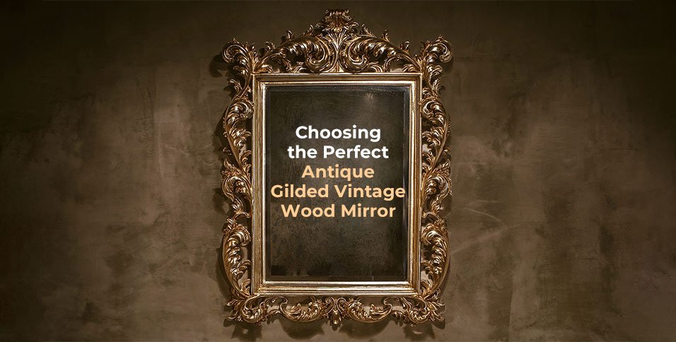 Vintage Wood Mirror