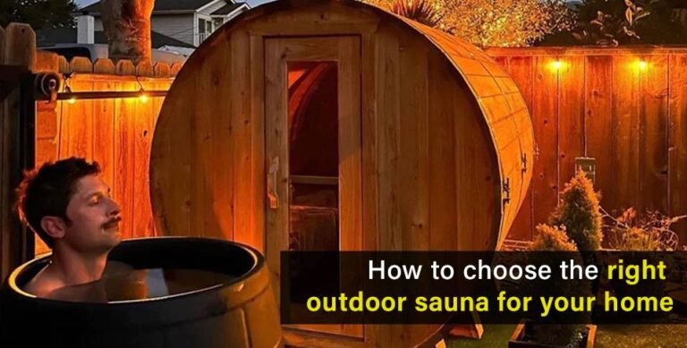 right outdoor sauna