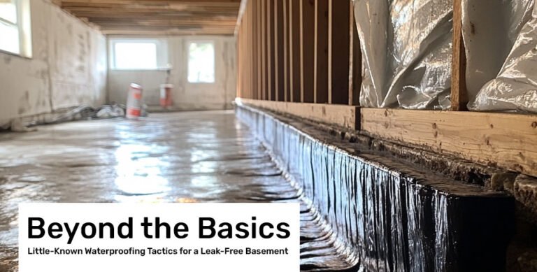 Waterproofing Tactics for a Leak-Free Basement