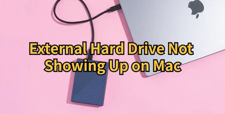 External Hard Drive Not Showing Up on Mac