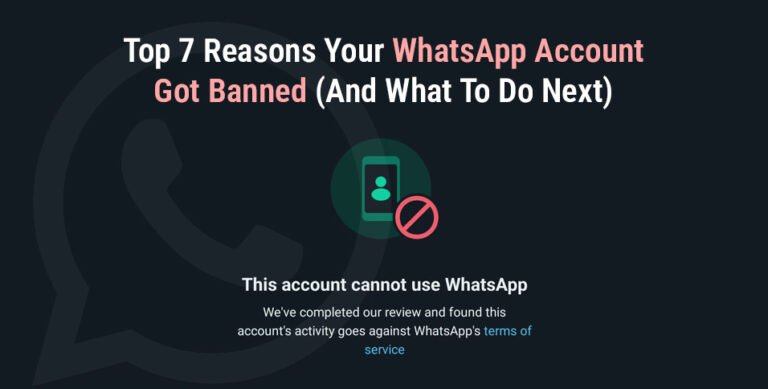 WhatsApp Account Got Banned