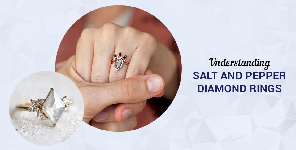 Salt and Pepper Diamond Rings